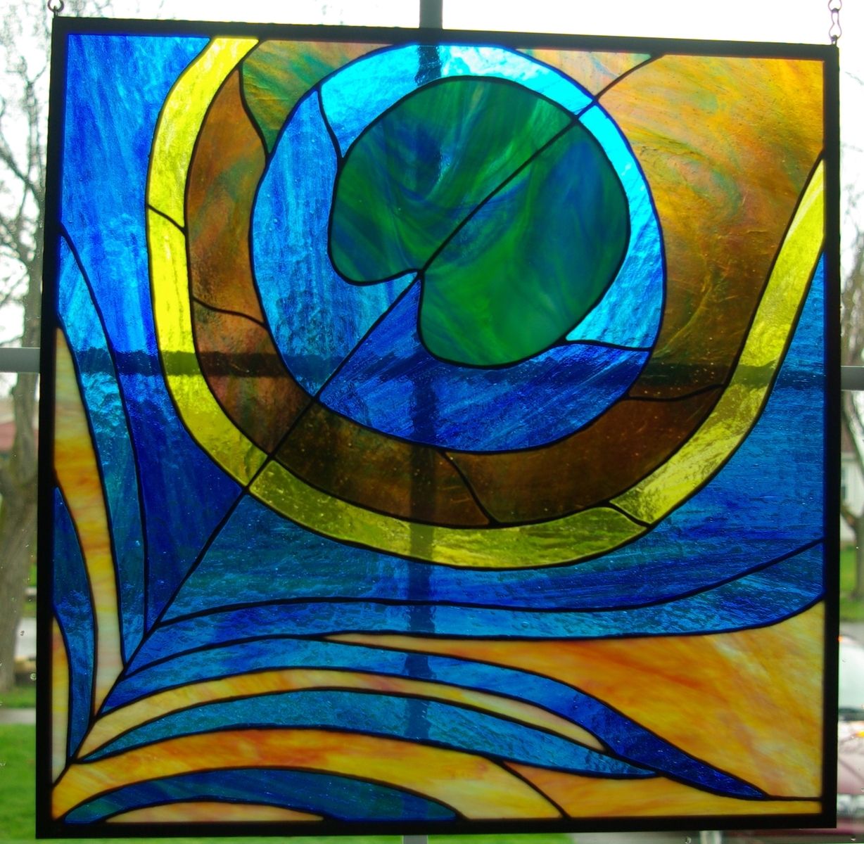 Buy Custom Made Peacock Feather, made to order from Dancing Light