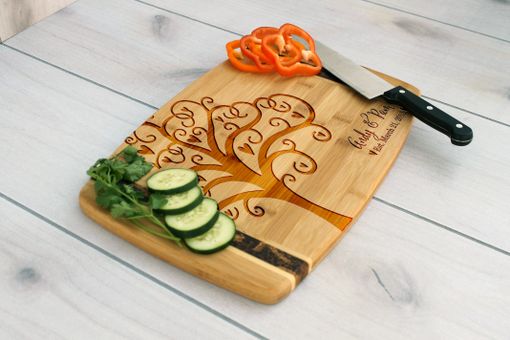 Custom Made Personalized Cutting Board, Engraved Cutting Board, Custom Wedding Gift – Cb-Bamm-Andy Pam