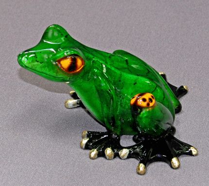 Custom Made Incredible Bronze Frog Figurine Statue Sculpture Limited Edition Signed Numbered