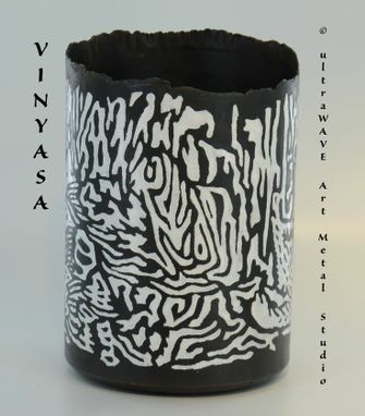 Custom Made "Vinyasa" Champleve Vessel Collection (Black And White Edition)