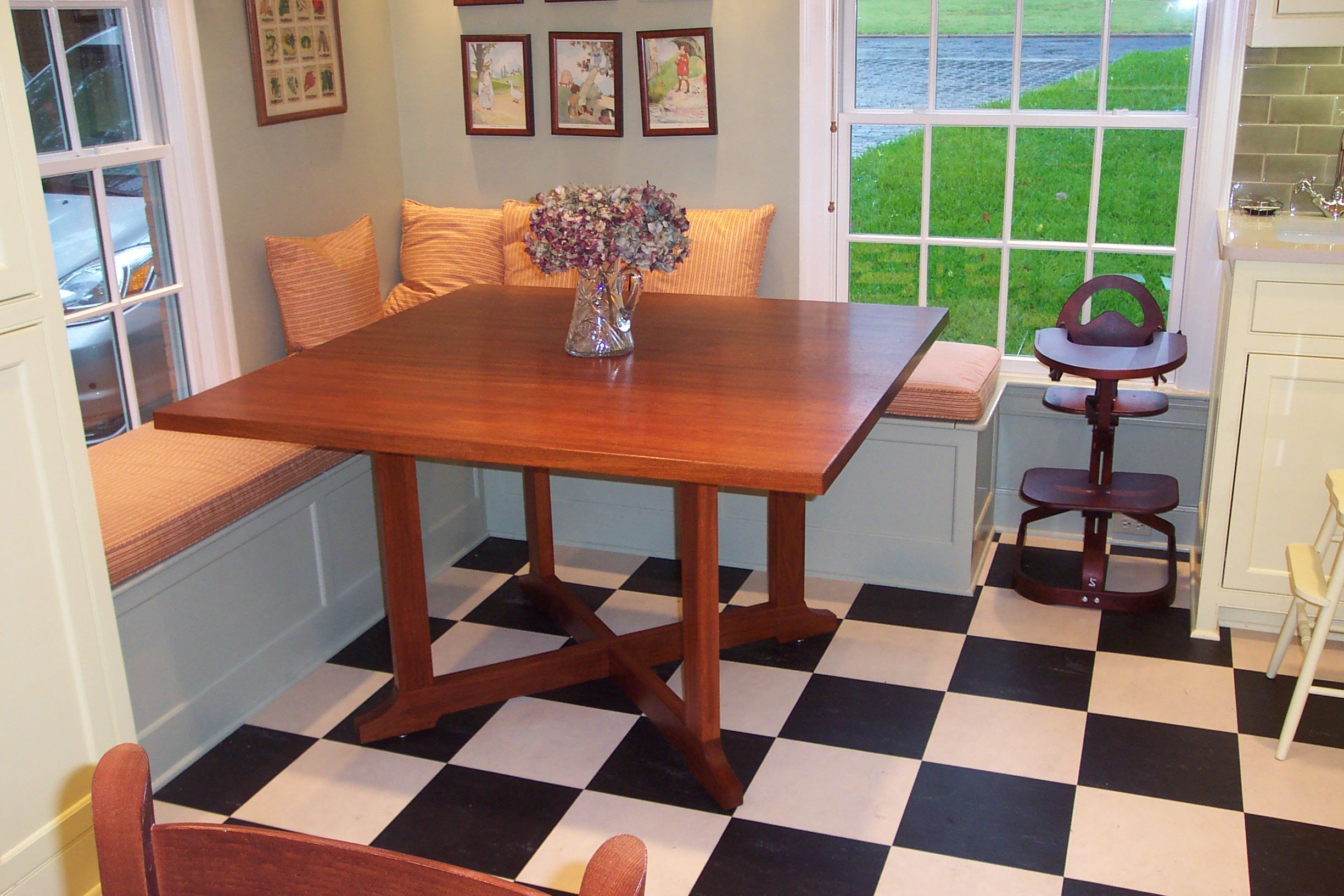 Hand Made Breakfast Nook Or Dining Table by WRwoodworking | CustomMade.com