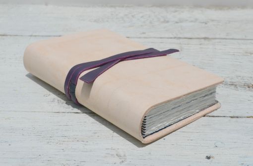 Custom Made Personalized Leather Diary Bound Handmade Journal Travel Engraved Leather Silkscreen Art Notebook