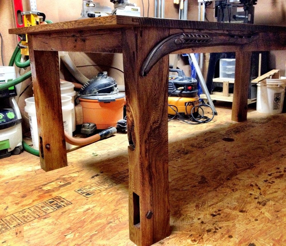 Custom Reclaimed Barnwood Dining Table by William Ney, LLC