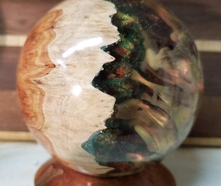 Custom Made Stormy Wonderland Wood Hybrid Sphere