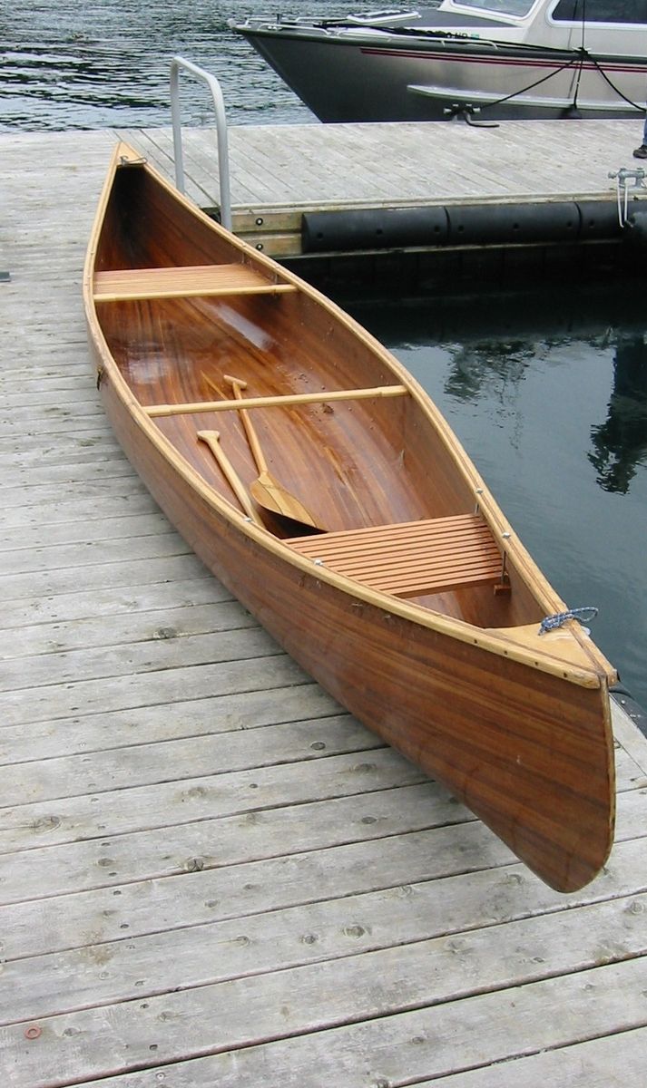 handmade cedar strip canoe by holt woodworks custommade.com