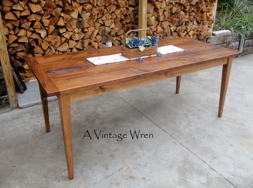Custom Made Farm Table/ Shaker Style Table/ Made In New Hamsphire Custom Furniture/ A Vintage Wren