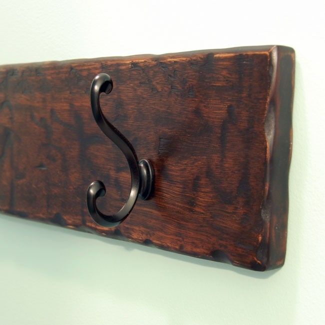 Hand Crafted Wood Coat/Towel Rack Espresso by Subterranean Woodworks