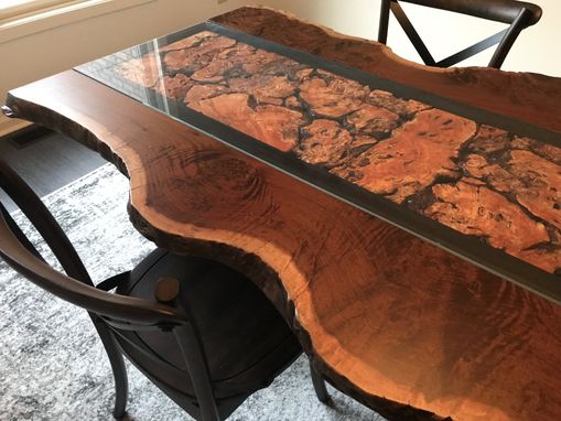 Custom Made Ipe Burl Table With Live Edge