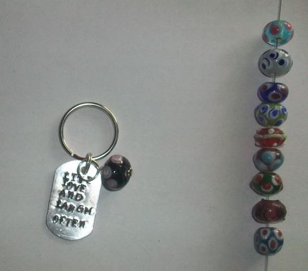 Custom Made Key Chain Hand Stamped, Personalized
