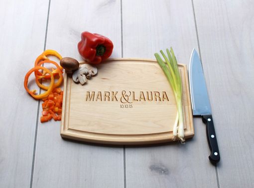 Custom Made Personalized Cutting Board, Engraved Cutting Board, Custom Wedding Gift – Cba-Map-Marklaura