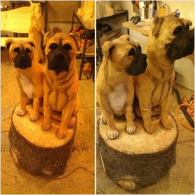Custom Made Double Dog Sculpt