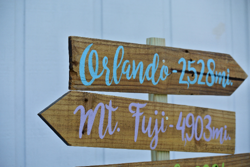 Custom Made Outdoor Directional Sign. Gift For Mom And Dad For Christmas