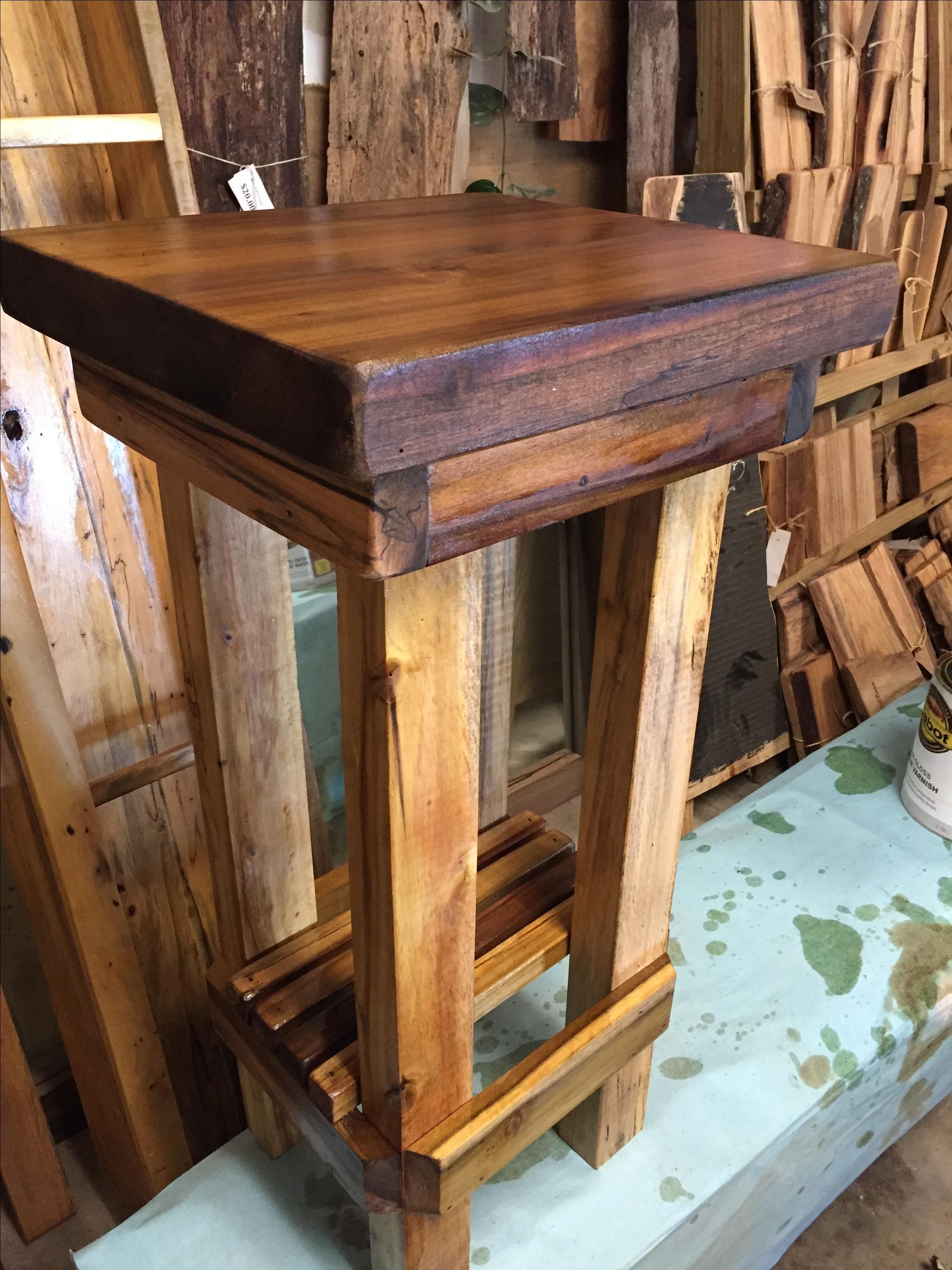 Buy Custom Poplar Accent Table/Plant Stand, made to order from Big Guy