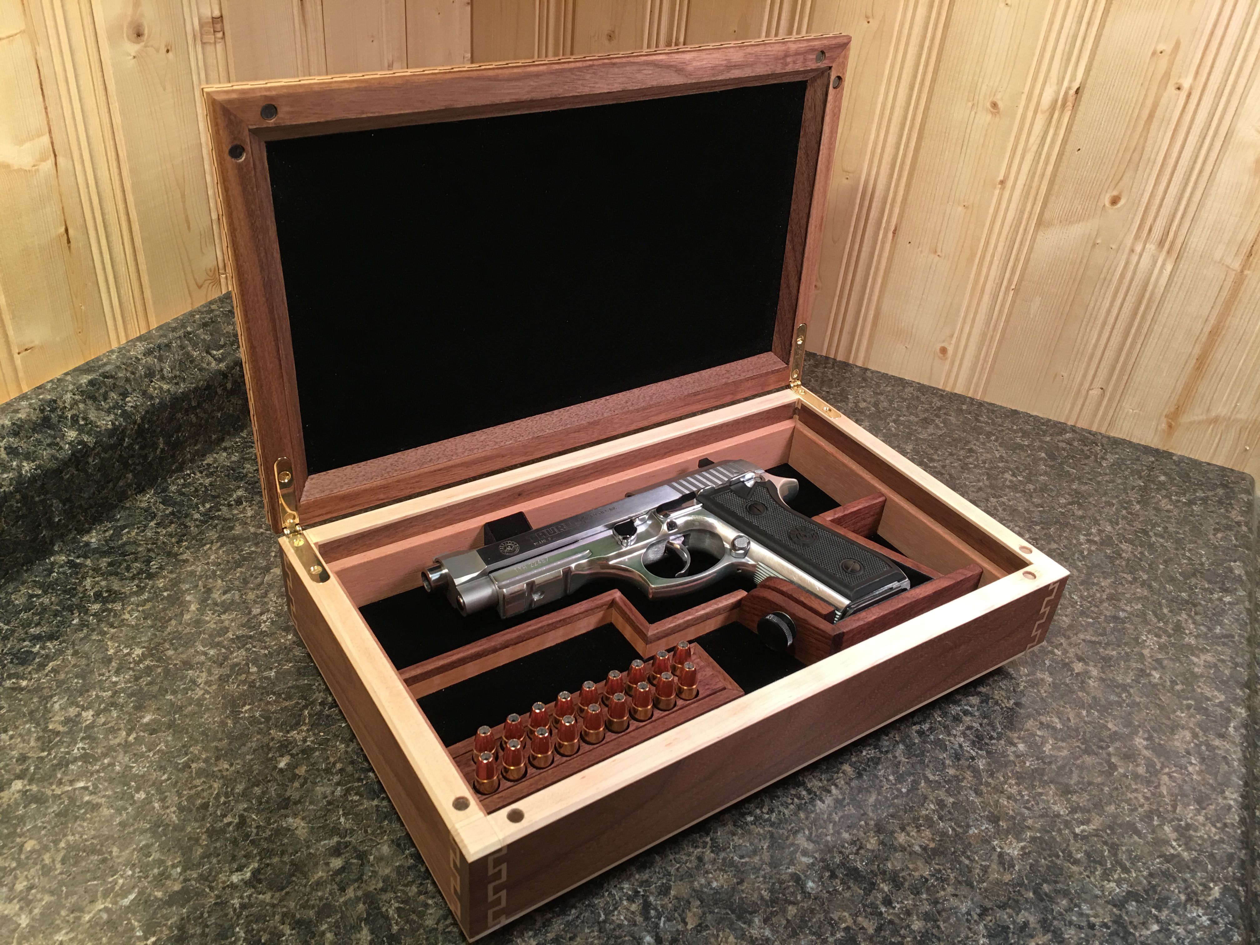 Buy Hand Made Gun Presentation Case, Inside Dimensions 12, made to