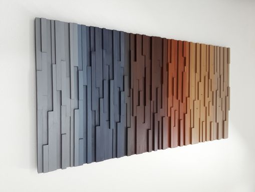 Custom Made Wooden Wall Decor In Earth Tone Colors
