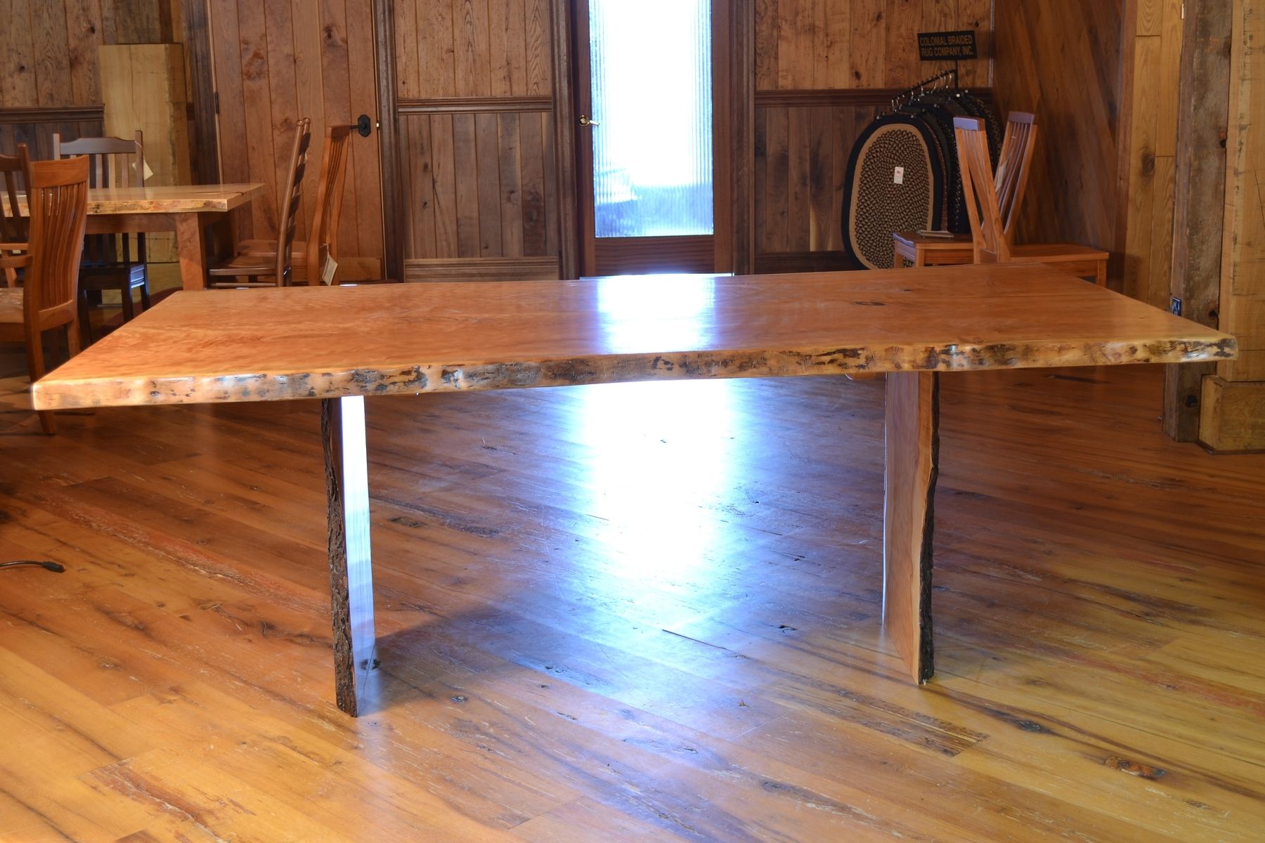 Hand Made Cherry Dining Table With Live Edge By Corey Morgan Wood Works 3823