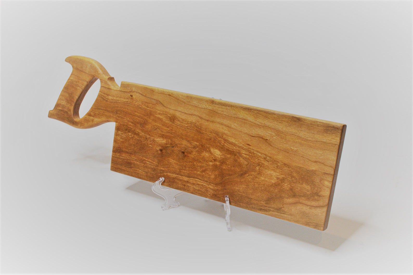 Buy Hand Crafted Handsaw Shaped Cherry Cutting Board, made to order
