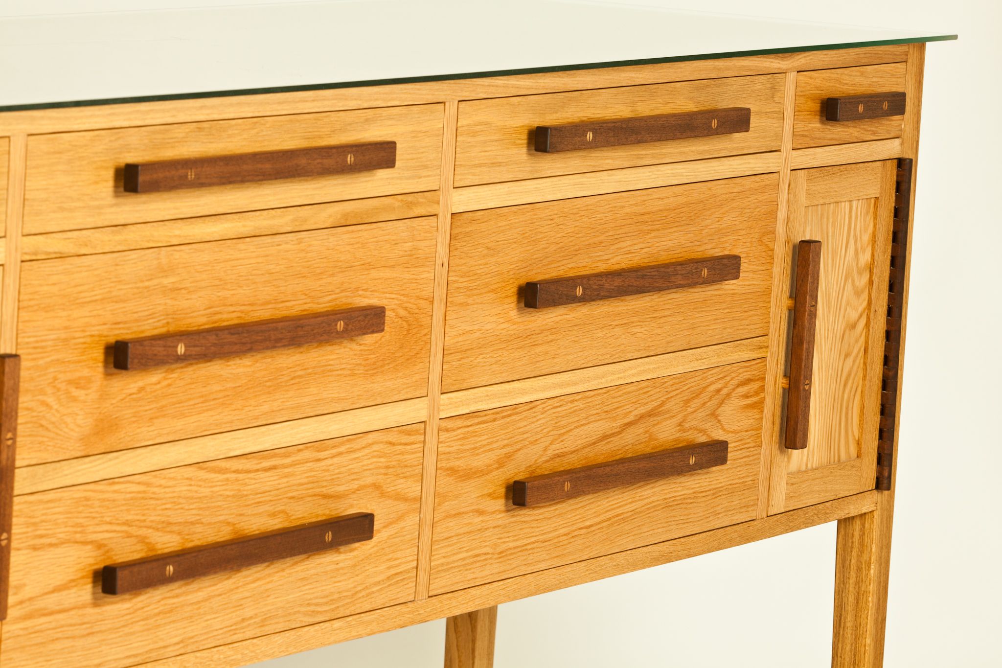 Handmade White Oak Buffet by Cole & Sons Inc