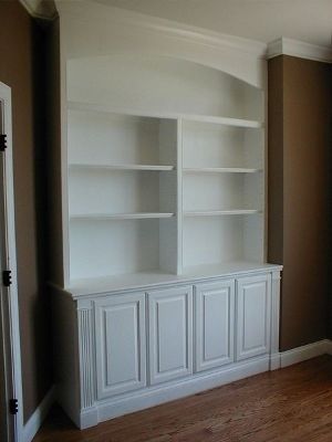 Hand Made Built In Bookcase And Cabinets by Norm's Custom Woodworking ...