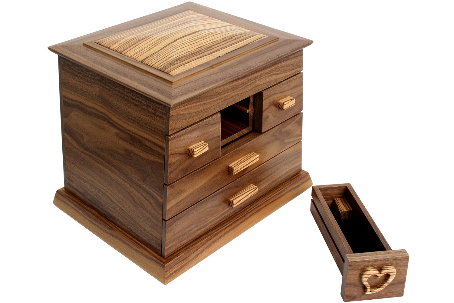 Custom Secret Drawer Jewelry Box by Nick Jones Designs