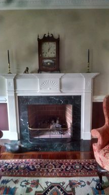 Custom Made Handcarved Federal Fireplace Mantle