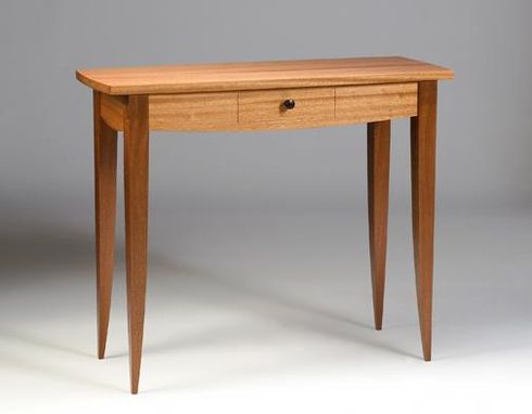 Custom Made Sapele Hall Table With Drawer.