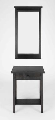 Custom Made Metal / Steel: Hall Table & Mirror Set - Mission Style