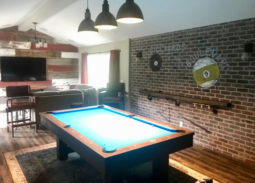 Custom Made Mural For Billiard Room