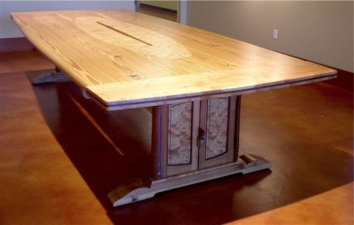 Custom Made Reclaimed Heart Pine Conference Table