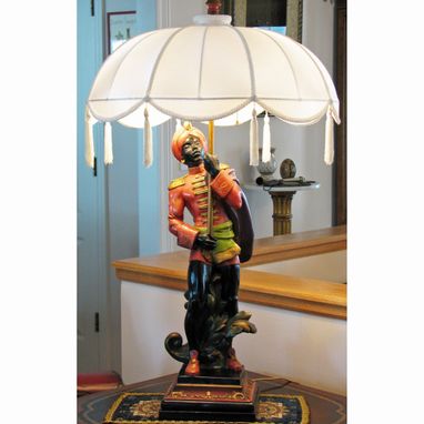 Custom Made Umbrella Shaped  Lamp Shade Recover