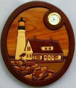 Custom Made Portland Head Lighthouse With Clock