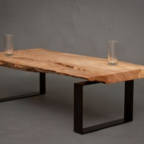 Live Edge Coffee Tables Natural Wood Slab Ellington Reclaimed Elm Wood Coffee Table By Blake Paine