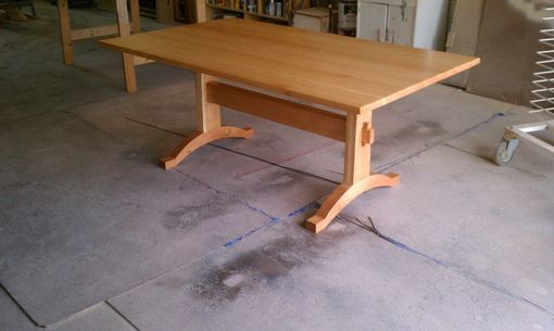 Custom Made Cherry Trestle Table