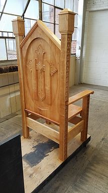 Custom Made Presider's Chair, Celebrant's Chair, Liturgical Furniture, Church Furniture