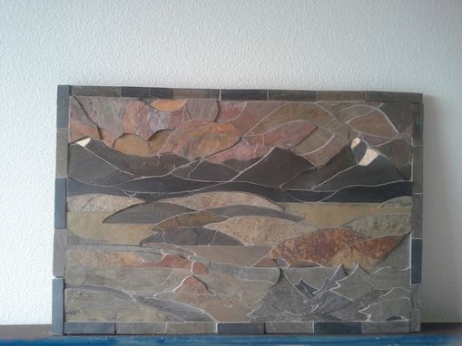 Custom Made Backsplash Slate Mosaic