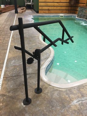 Custom Made Ss Forged Branch Pool Railing