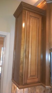 Custom Made Maple Kitchen Stained And Glazed