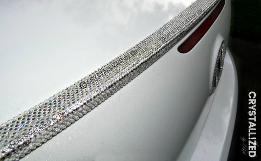 Custom Made Custom Crystallized Spoiler Car Exterior Bling Genuine European Crystals Bedazzled