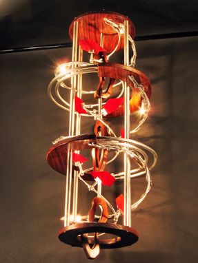 Custom Made Custom Industrial Contemporary Eclectic Sculpture Art Chandelier Light Design