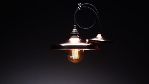 Custom Made Hand Spun Copper Pendant Light