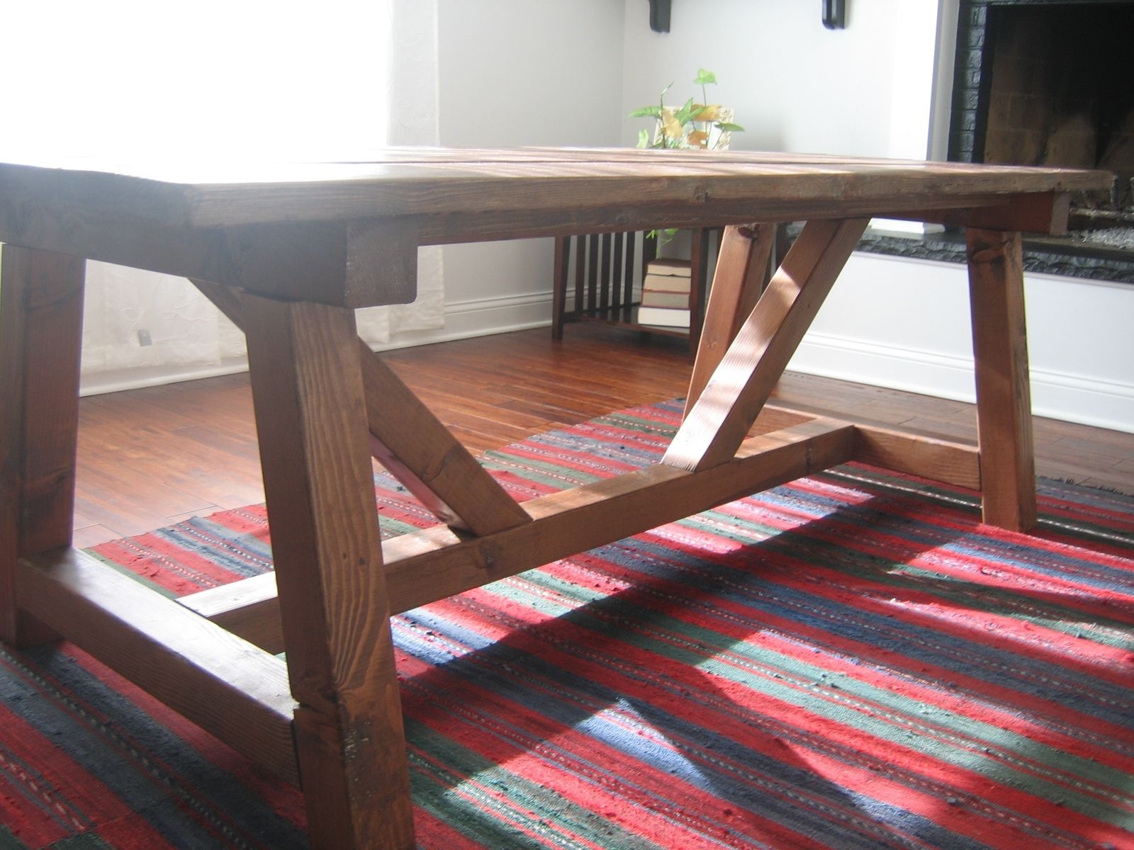 Reclaimed Wood Trestle Table