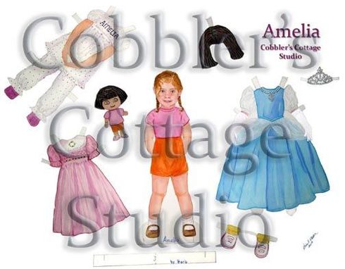 Custom Made Personalized Portrait Paperdoll