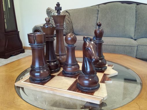 Custom Made Shattered Chess Board Display Piece