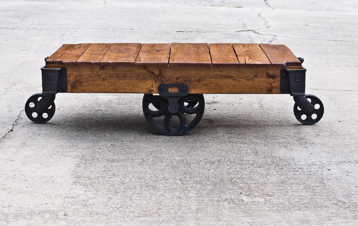 Buy Custom Factory Cart Coffee Table, made to order from Brandmojo