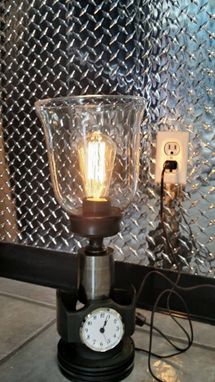 Custom Made Industrial Piston Edison Lamp