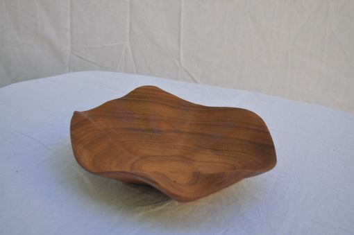 Custom Made Sculpted Walnut Bowl. 1025