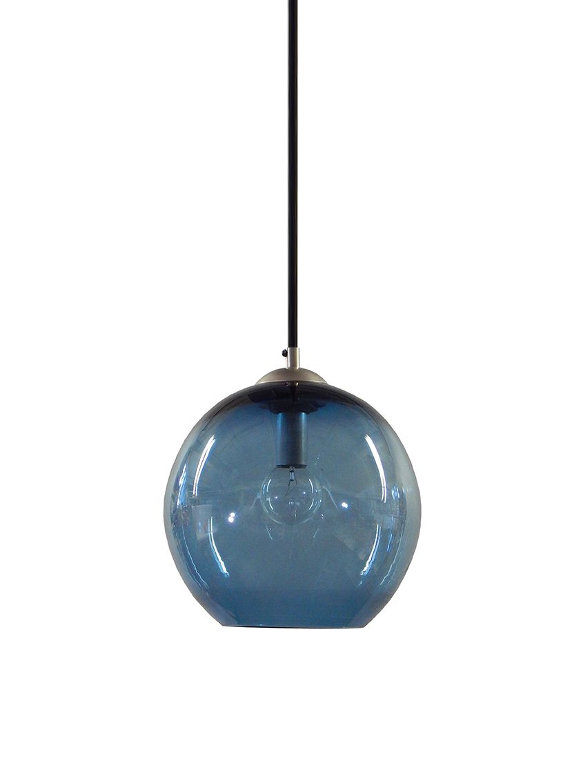 Blue Glass Kitchen Pendant Lights custom made steel blue gumball hand blown glass pendant lighting bubble glass pendant lights made