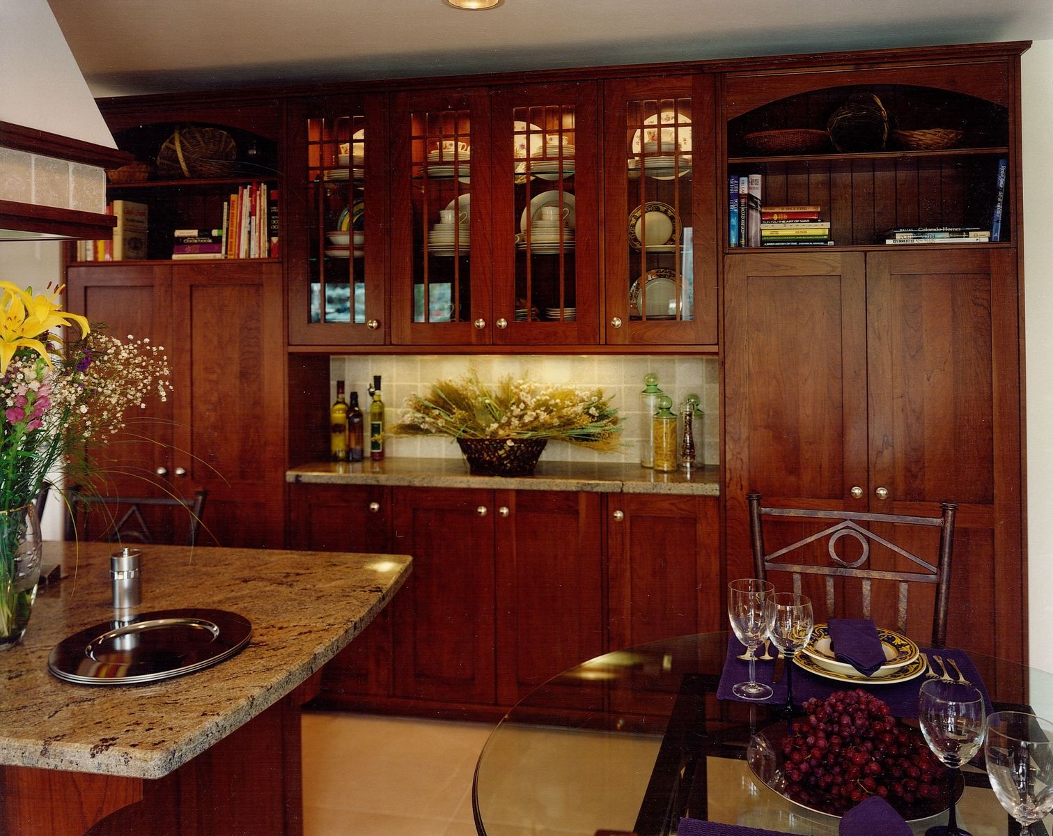 Hand Made Arts Crafts Kitchen Remodel Of Cherry Wood By Cabinets