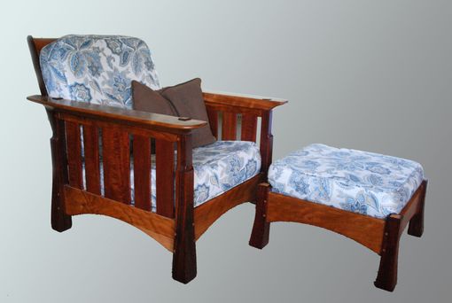 Custom Made Morris Chair And Ottoman