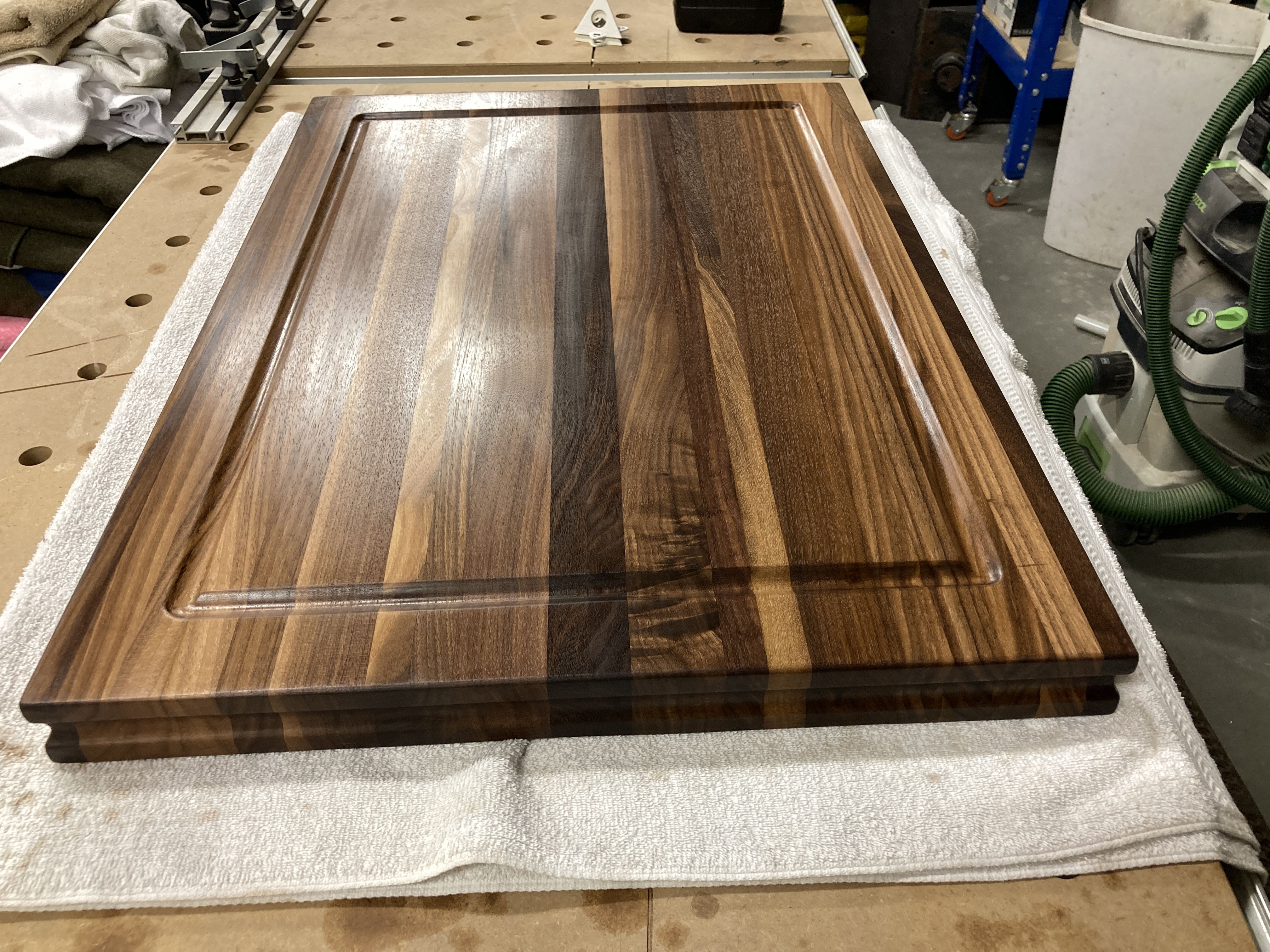 Buy Custom Walnut Cutting Board Edge Grain, made to order from The
